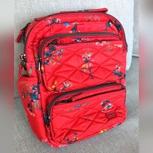 Lug Compass in Bouquet Red - EUC